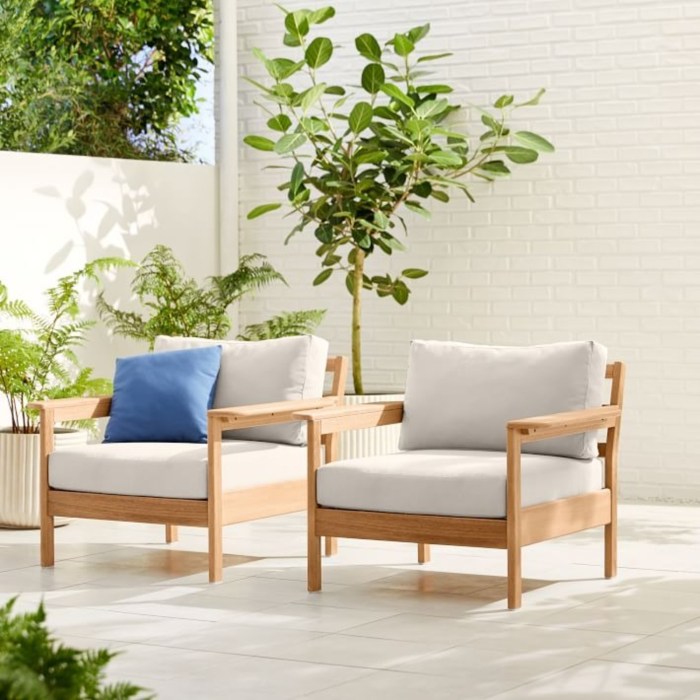 West Elm Portside Outdoor Dining Chair (Set of 2) - AptDeco