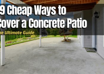 19 Cheap Ways to Cover a Concrete Patio - The Backyard Pros