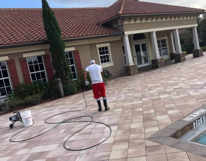 The Benefits of Power Washing Patio Pavers | Moore's