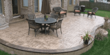 Stamped Concrete Patio Ideas - The Cards We Drew