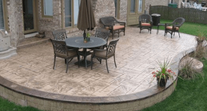 Stamped Concrete Patio Ideas - The Cards We Drew