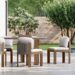 West Elm Porto Outdoor Swivel Dining Chair - AptDeco