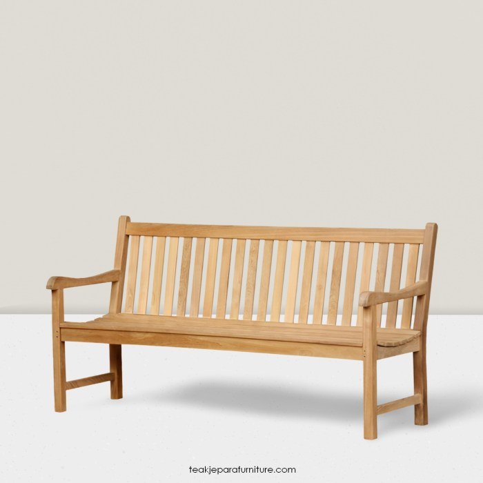 teak outdoor dining bench